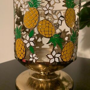 Bath & Body Works Gold Pineapple Candle Holder